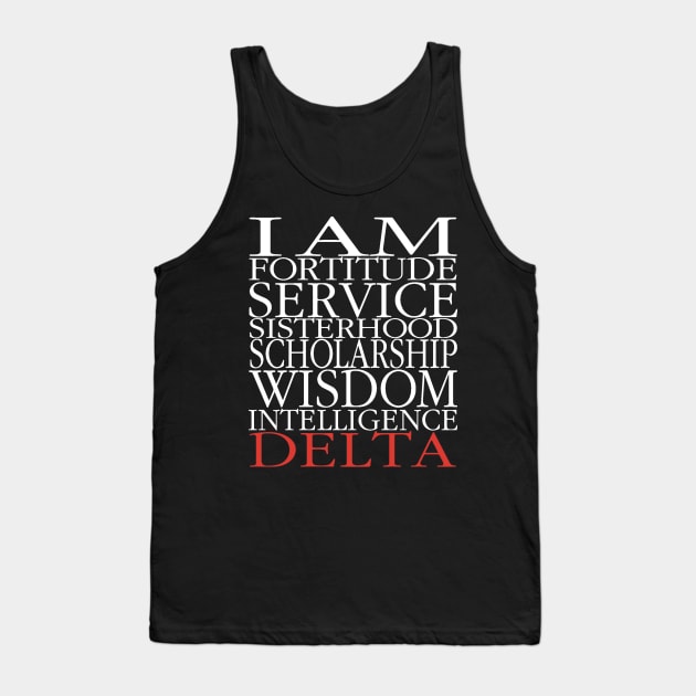 I Am Delta Tank Top by Pretty Phoxie LLC